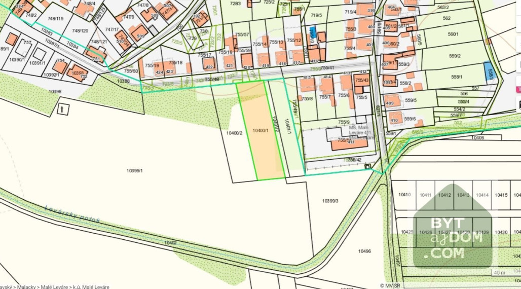 Výhodná investičná kúpa - predaj pozemku v Malých Levároch.